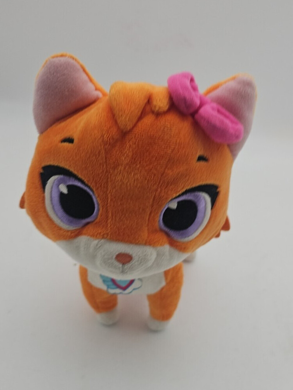 Disney Junior T.O.T.S. MIA THE KITTEN Plush 10" Tall Orange White Cat Stuffed